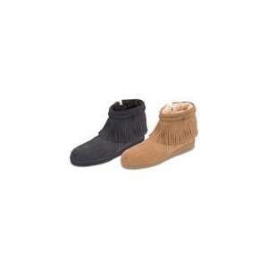  Sheepskin Side Zip Fringed Boot   Womens Boots: Toys 