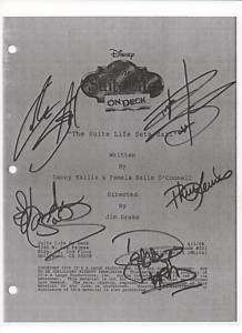 The Suite Life On Deck Script #101 Autographed Pilot  