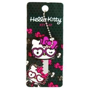  Hello Kitty Heart Shaped Glasses Winking Key Cap SANKC0201 