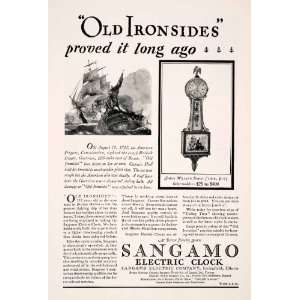  1929 Ad Sangamo Electric Clock Simon Willard Banjo Model 