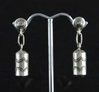   silver earrings navajo native american jewelry 925 item er s155