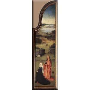 St. Agnes with the Donor 9x30 Streched Canvas Art by Bosch, Hieronymus 