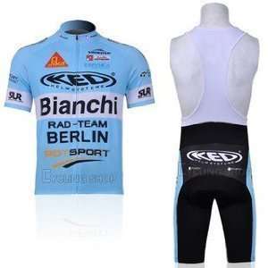  BIANCHI Strap Cycling Jersey Set(available Size S,M, L 