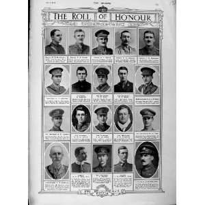   1916 ROLL HONOUR DEAD SOLDIERS WAR HARRINGTON ALDOUS