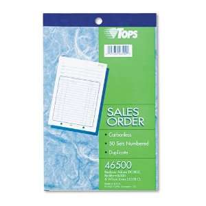  TOPS Products   TOPS   Sales Order Book, 5 1/2 x 7 7/8, 2 
