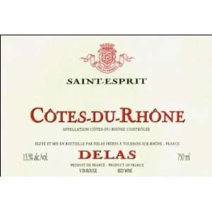  Delas Freres Cotes du Rhone Saint Esprit 750ml Grocery & Gourmet Food