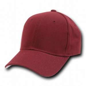  DECKY MAROON Fitted Baseball Caps Size Cap (7 1/2) Sports 