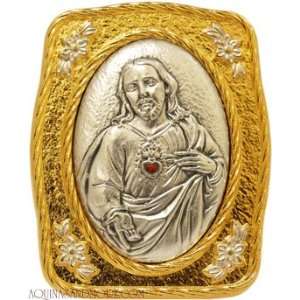 Sacred Heart of Jesus Small Metal Plaque