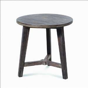   Company Cottswald Rusticated Driftwood Round End Table: Home & Kitchen