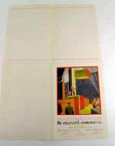   30s Vintage ART DECO Cassard Romano French Period Furniture Flier AD