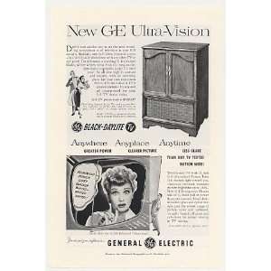   Lucy Lucille Ball GE Ultra Vision 21C206 TV Print Ad: Home & Kitchen