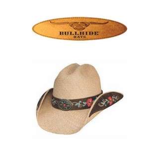   Bullhide Hats Western Straw Santa Rosa 2351 Natural Womens Clothing