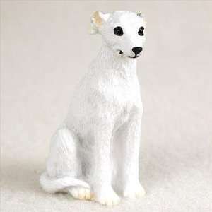  Whippet Miniature Dog Figurine   White: Home & Kitchen