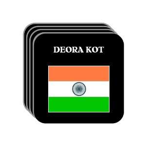  India   DEORA KOT Set of 4 Mini Mousepad Coasters 