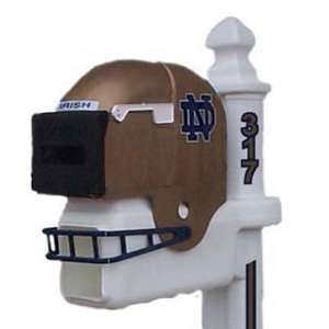   Notre Dame Fighting Irish Football Helmet Mailbox