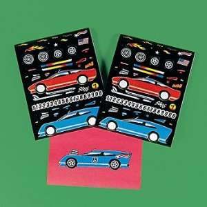  Make A Race Car Stickers   12 sheets per unit Toys 
