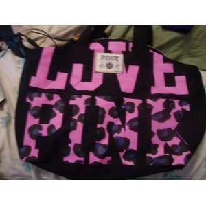  Victorias Secret Love Pink Leopard Tote Bag Beauty