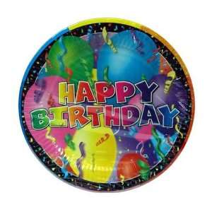  Happy Birthday Design 7 Paper Plates, Case Pack 72: Home 