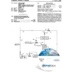  NEW Patent CD for APPARATUS FOR DETERMINING CRYSTALIZATION 
