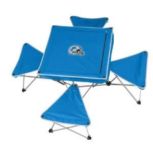  Detroit Lions NFL Intergrated Table with Stools: Sports 
