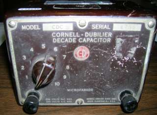 Cornell   Dubilier Decade Capacitor Model# CDC 5  