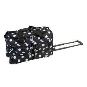  Rockland 22 Black Dots Duffel Bag By Fox Luggage