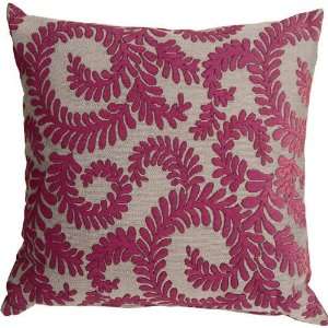  Pillow Decor   Brackendale Ferns Pink Decorative Throw 