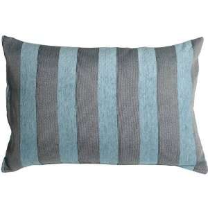  Pillow Decor   Brackendale Stripes Sea Blue Rectangular 