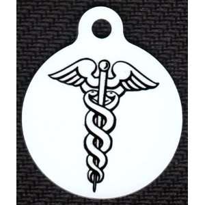   : Round Caduceus Pet Tags Direct Id Tag for Dogs & Cats: Pet Supplies