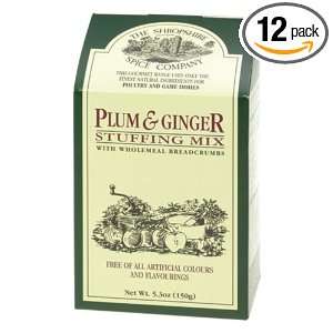 Shropshire Spice Company Plum and Ginger, 5.3 Ounce Boxes (Pack of 12 
