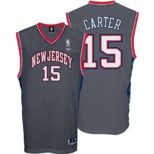  Vince Carter Grey Reebok NBA Replica New Jersey Nets Youth 