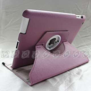 iPad 2 360° Rotating Magnetic PU Leather Case Smart Cover With Swivel 