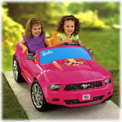 FISHER PRICE Barbie Ford Mustang Ride On, new  