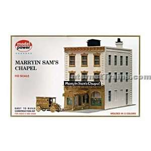  Model Power HO Scale Marryin Sams Chapel Building Kit 