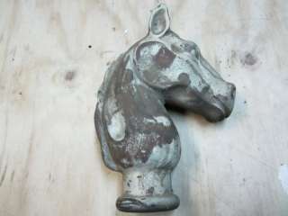 ANTIQUE HORSE HITCHING POST CAST IRON 10!  