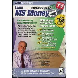  Video Professor Learn MS Money Complete 3 CD Set 