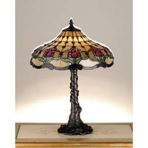 Exclusive By Meyda 19.5 Inch H Colonial Tulip Table Lamp 