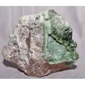  Morganite with Green Tourmaline Natural Gem Crystal 