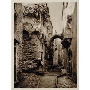  1928 Photogravure Street Rue Chios Hios Khios Island Greek 