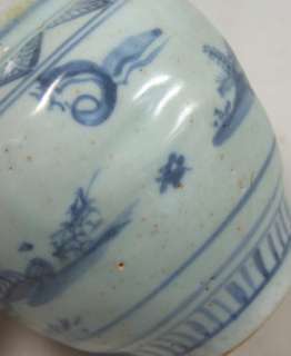 F164 REAL old Chinese blue and white porcelain ware vase of Qing 