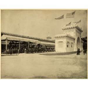  1899 Print Historic Railroad Trains Equipment 1893 