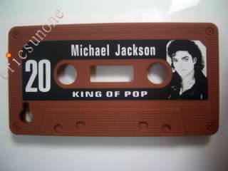 Michael Jackson Cassette Tape Silicon Case for iPhone 4 4G  