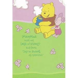  Mothers Day Card Winnie the Pooh Mommies Must Eat Lots 