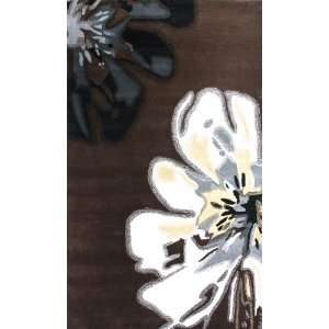  Modella Abstract Lily Rug in Brown: Home & Kitchen