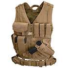 CONDOR CV Crossdraw Assault Tactical Vest Chest Rig w/MOLLE OD Green 