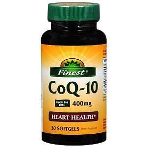  Finest CoQ 10 400mg Softgels, 30 ea Health & Personal 