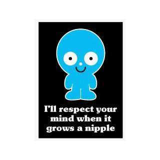    Wrongo   Respect Your Mind   Button Magnet