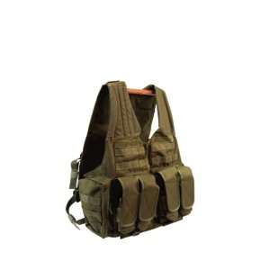  Uncle Mikes Tactical Plate Compatable Zip Vest, OD Green 