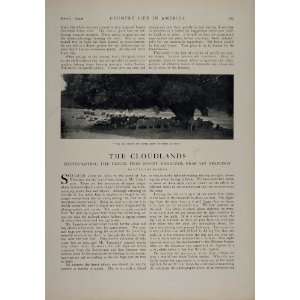  1902 Article Clouds View Mt. Mount Tamalpais California 