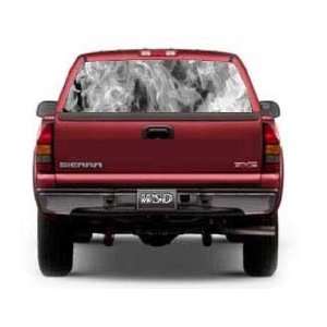   Inferno Flames Rear Window Graphic   16 h x 55 w (Mid Sized Trucks